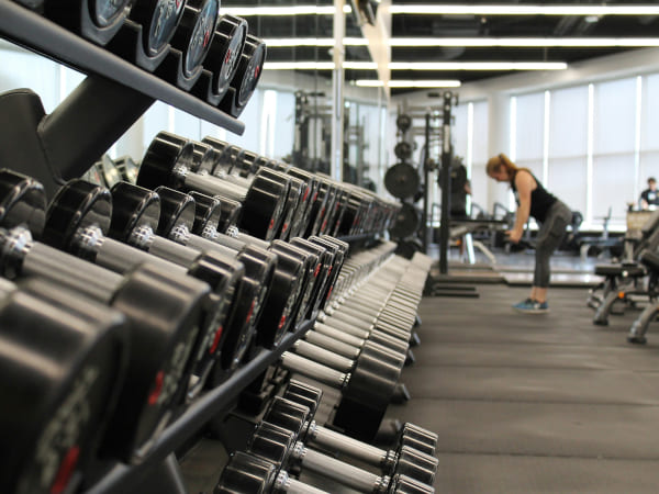 Gym main floor with equipment
